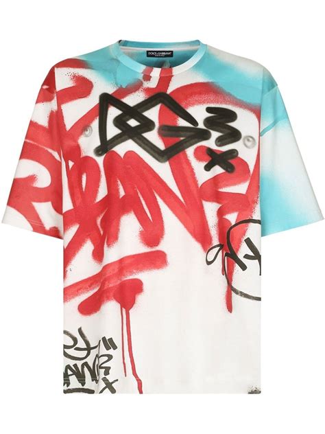 dolce and gabbana graffiti shirt